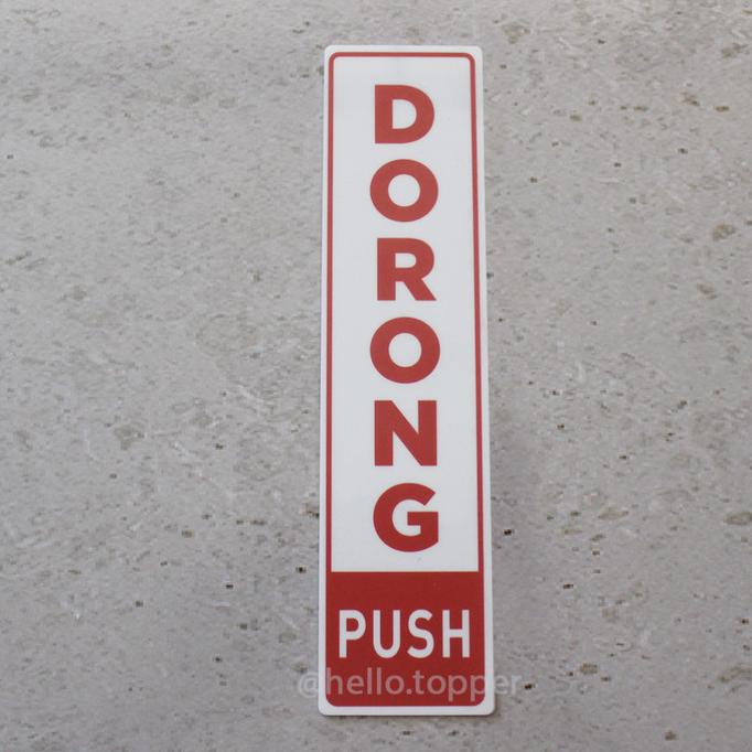 

Sign Dorong Acrylic Printed | Sign Board Akrilik helloto99 Ayo Beli