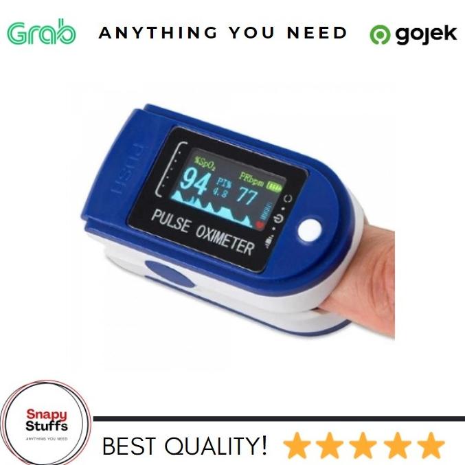 Terbaik Oxymeter Oximeter Fingertip Pulse Alat Pengukur Oksigen Tokonabila2603