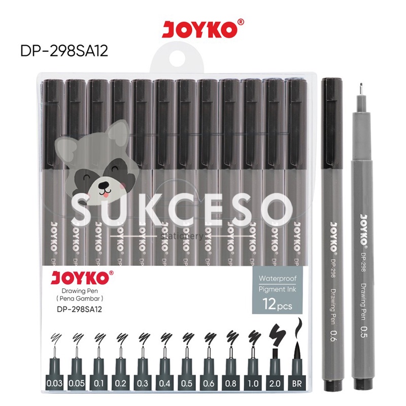 

Joyko Drawing Pen DP-298SA-12 / Drawing Pen Pena Gambar Murah Berkualitas