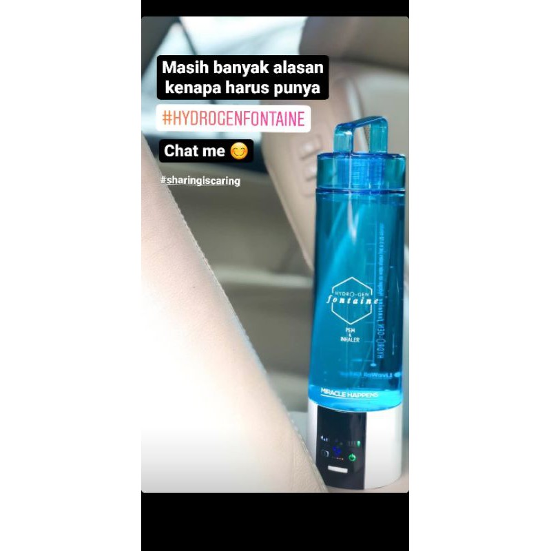 Hydrogen Fontaine PEM & Inhaler / Botol Hydrogen Fontaine / Botol Air Hydrogen / Botol Inhalasi
