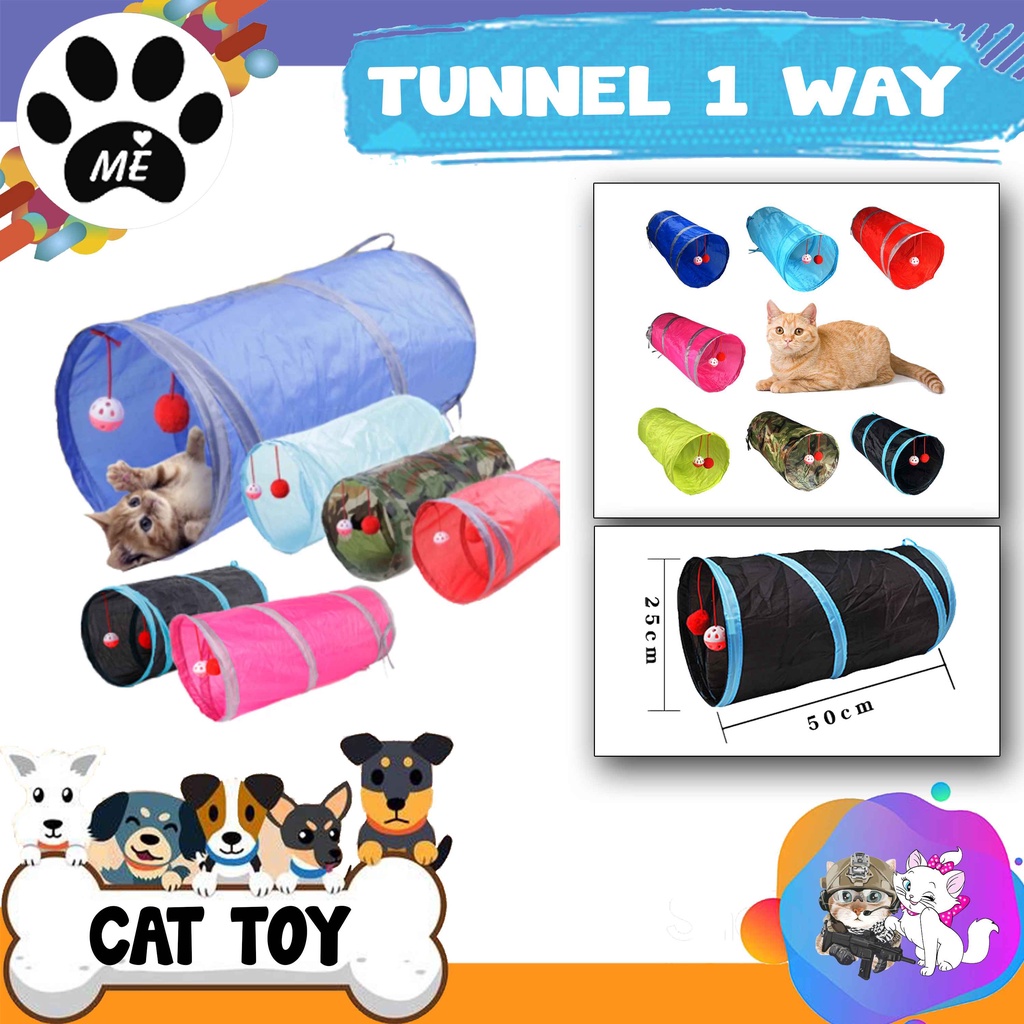 Mainan Kucing &quot;CAT TUNNEL 1 WAY&quot; Terowongan Portable Cat Toys