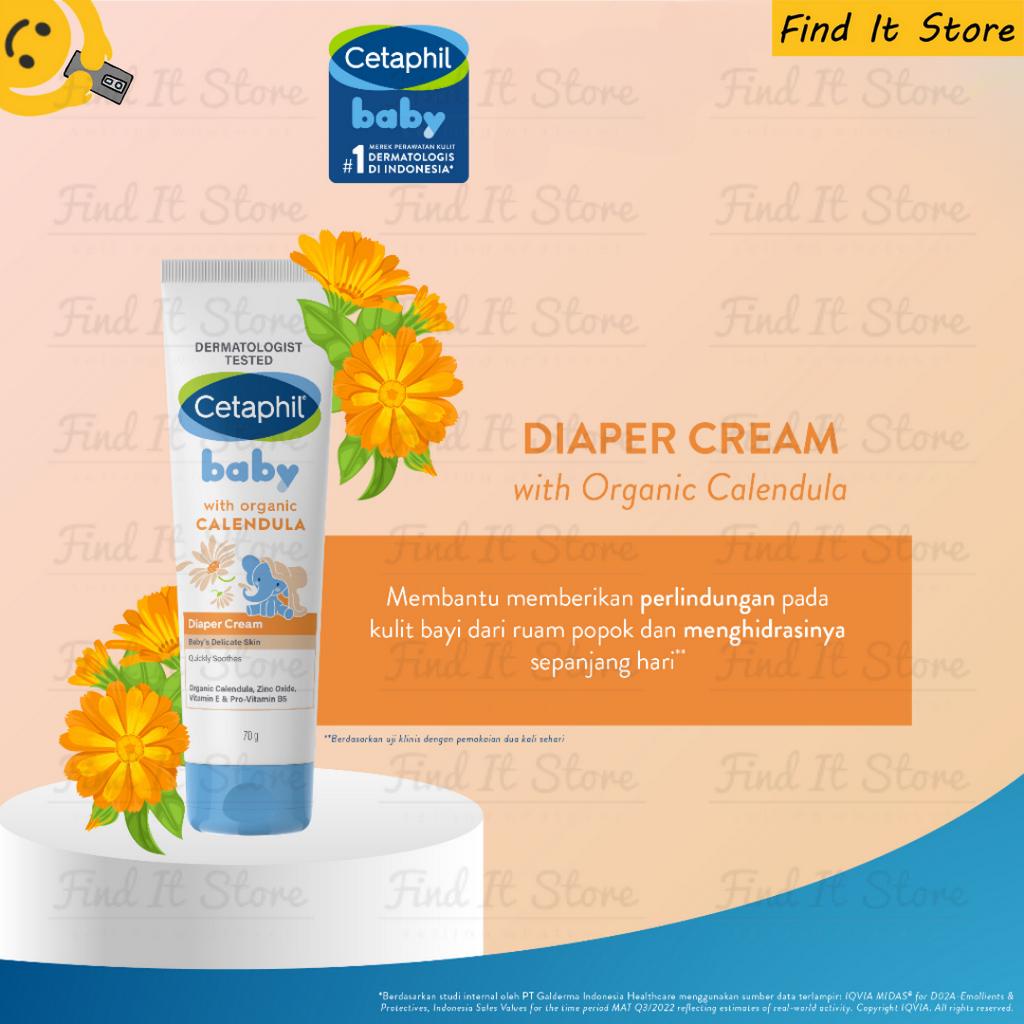 Cetaphil Baby Diaper Cream With Organic Calendula 70g BPOM