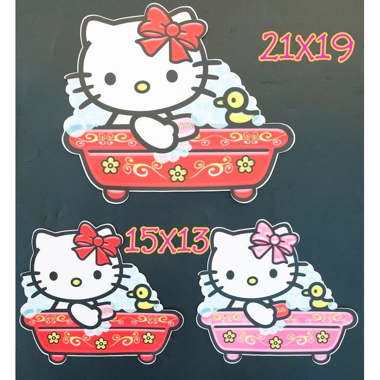

Stiker bath Tab Hello Kitty ukuran M dan S / Stiker bath tab Unik karakter hello kitty / Stiker lucu