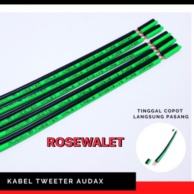 KABEL AUDAX PANJANG 15 cm UNTUK TWEETER WALET