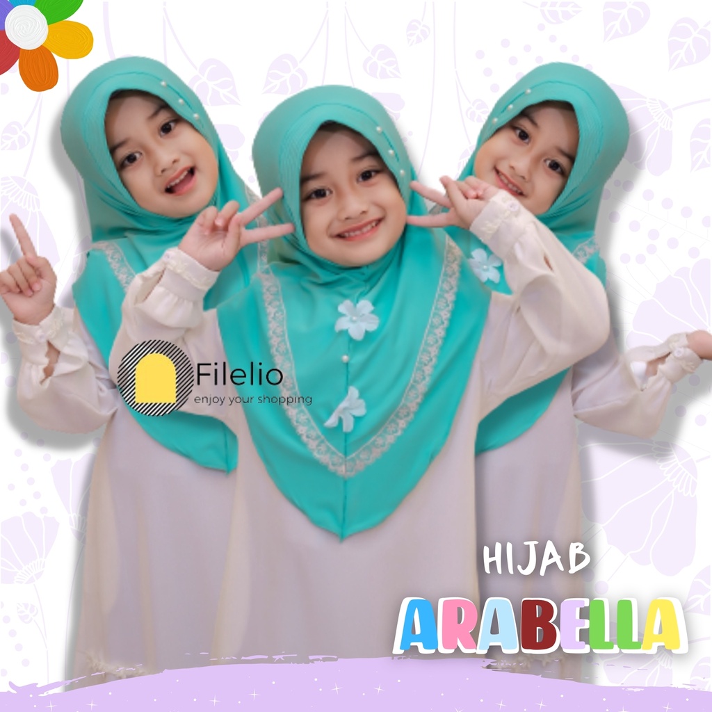 Kerudung Anak TK MURAH ARABELLA VARIASI BUNGA / Jilbab Anak Terbaru / Hijab Anak Murah / Fashion Anak / Kado Ultah