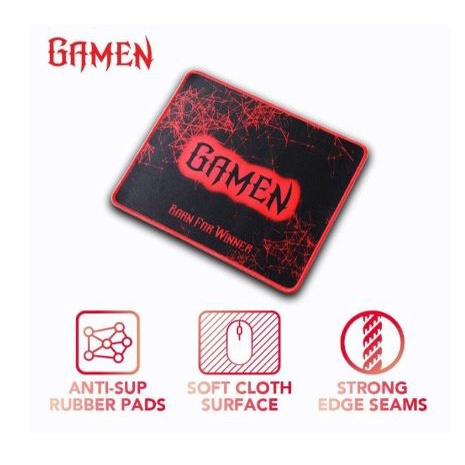 Mouse pad gaming gamen rubber surface 35x28 cm anti slip speed control type gp-l gpl black - alas Mousepad mat