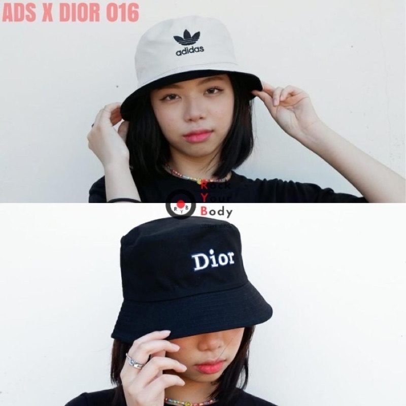 Topi Dance Bucket Hat Reversal Adidas Dior Ori Kpop dance Import fashion sporty