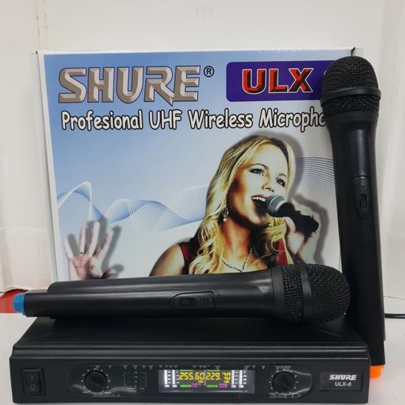 Mic shure ulx8/ mic wireless shure ulx 8 handle/ wireless microphone/ mic shure profesional