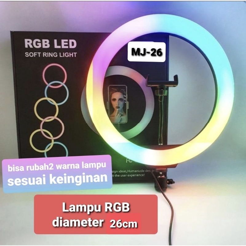 Ring Light RGB LED MJ26 diameter 26cm ring fill light selfie lamp