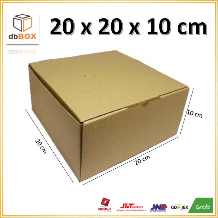 

Kardus 20x20x10 cm....Die Cut kotak Kue tart -aksesoris-dll