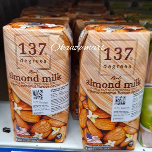 

137c Degrees Almond Milk Organic Coconut 180ml
