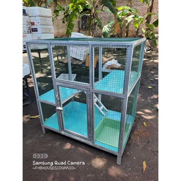 kandang kucing bahan galvalum P90 L60 T100 + ongkir surabaya dan sidoarjo