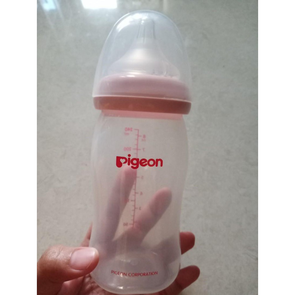 Botol Susu Pigeon Wideneck 240ml Original Nipple Peristaltic Plus