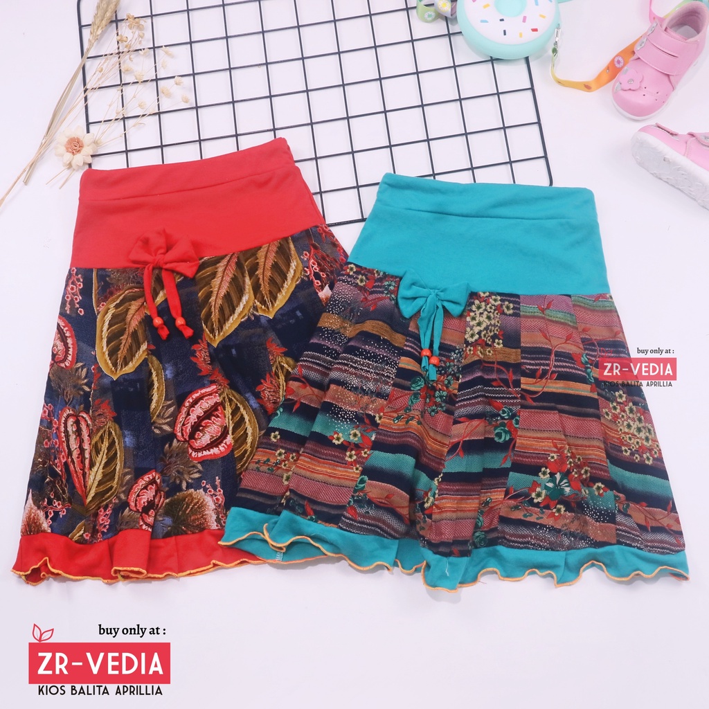 Rok Pita Amanda uk. 7-9 Tahun / Rok Anak Perempuan Murah Skirt Pendek Polos Bawahan Lucu Grosir Adem