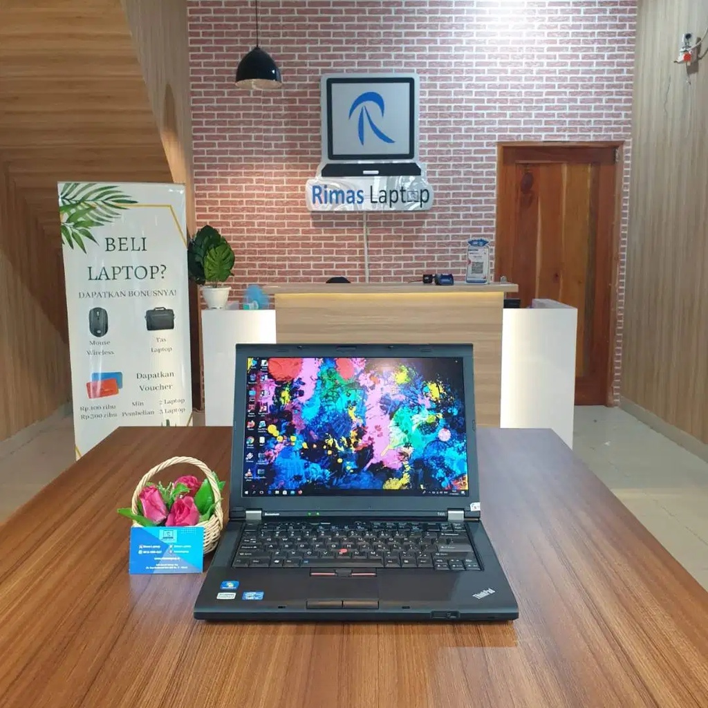 Laptop Lenovo Thinkpad Nvidia i5 RAM 4GB HDD 320Gb bekas second
