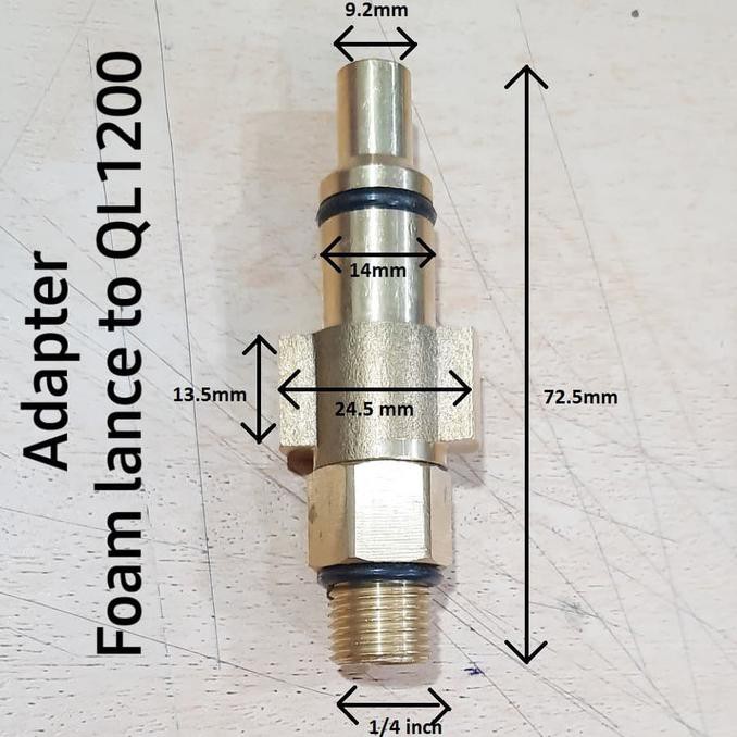 ADAPTER - SAMBUNGAN FOAM LANCE TO QL 1200 - QL 1900 - RYU - KRISBOW PROMO