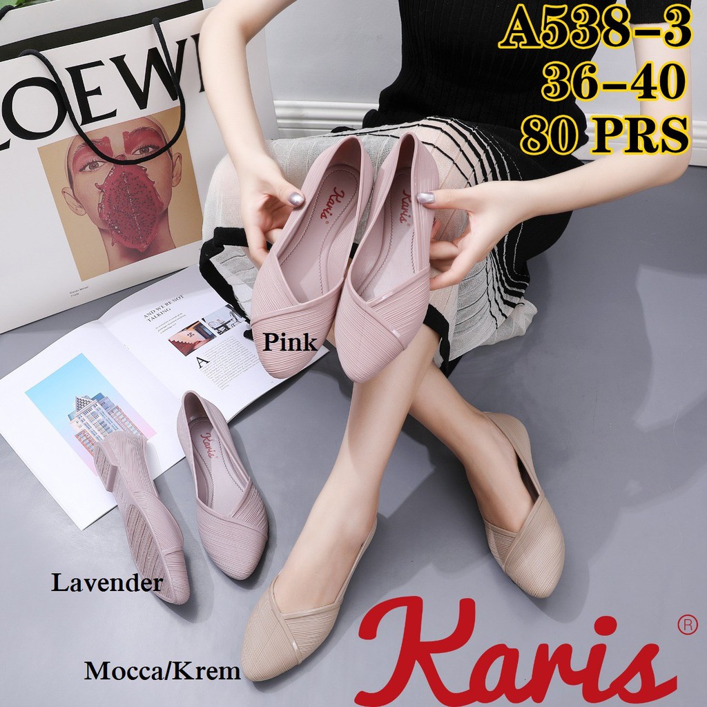 Sepatu Jelly Wanita Karis Flat Shoes Murah