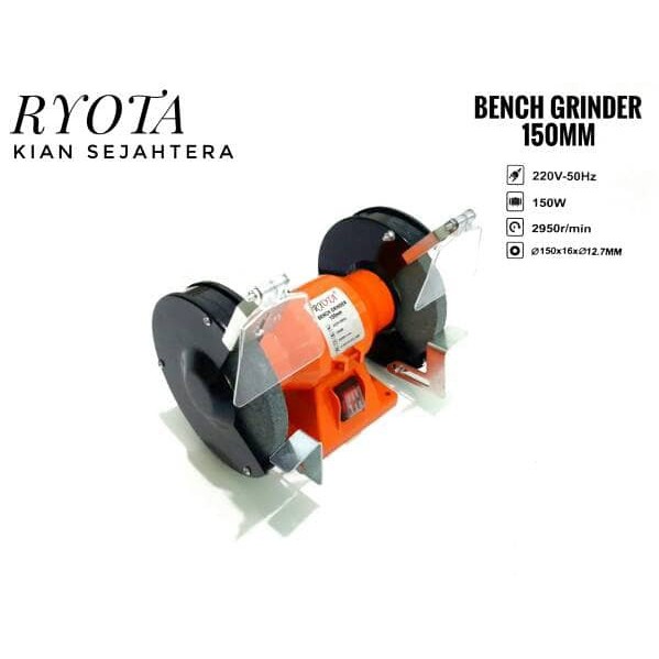 mesin gerinda duduk 6 bench grinder 150mm ryota KS99