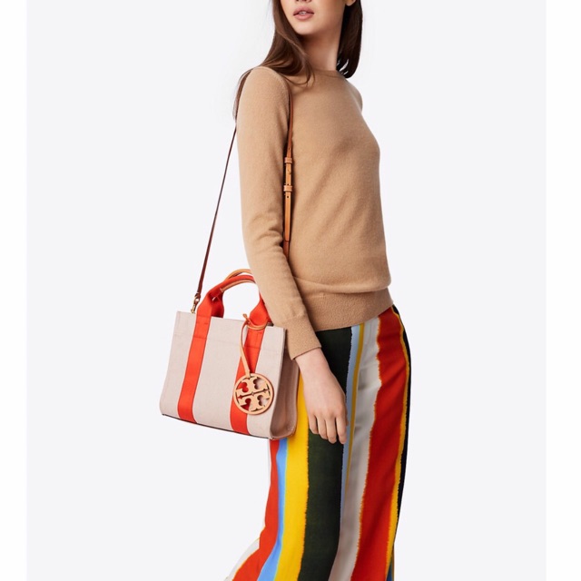 TERMURAH Tory burch miller canvas tote ORIGINAL