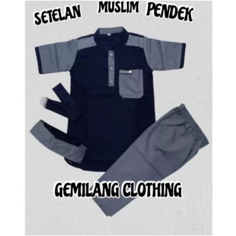 KOKO ANAK LAKI-LAKI TERBARU // SETELAN MUSLIM PENDEK ANAK LAKI-LAKI USIA 1 SAMPAI 12 TAHUN // GEMILANG CLOTHING