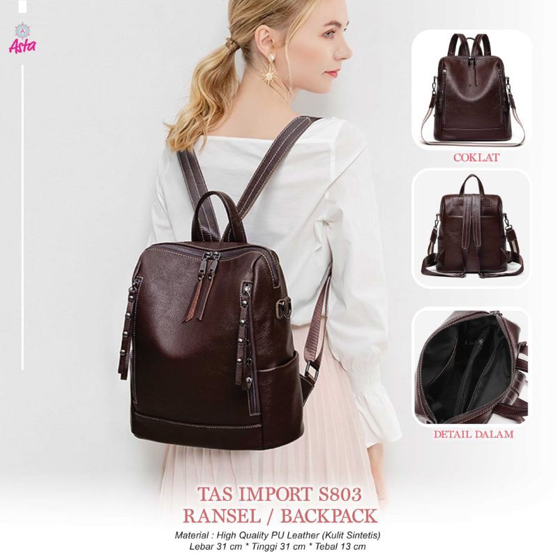 TAS IMPORT BACKPACK 5803 BY ASTA BAG