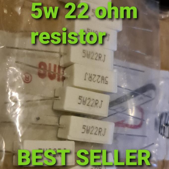 Resistor Tahanan 5W 5Watt 5 W Watt 22 Ohm 10 100 1K 4.7 33 39 150 220