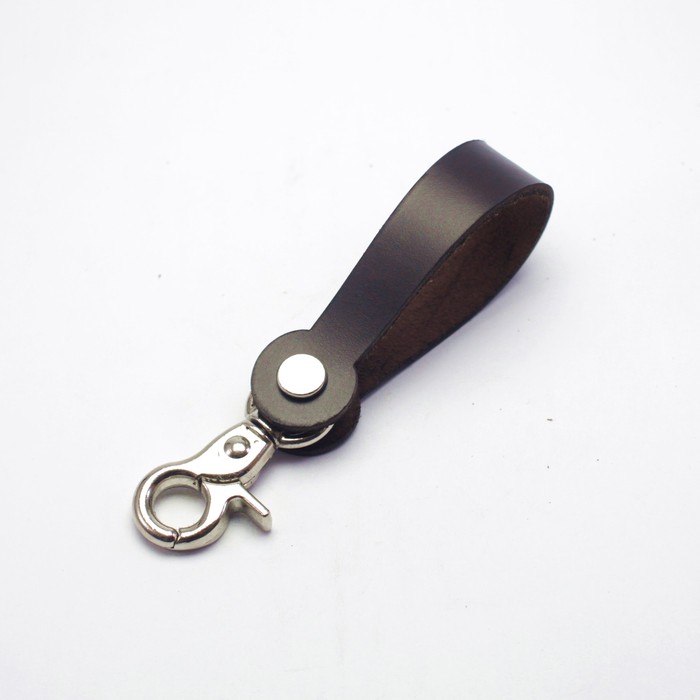 Gantungan kunci kulit asli leather keychain unik - PHKC381