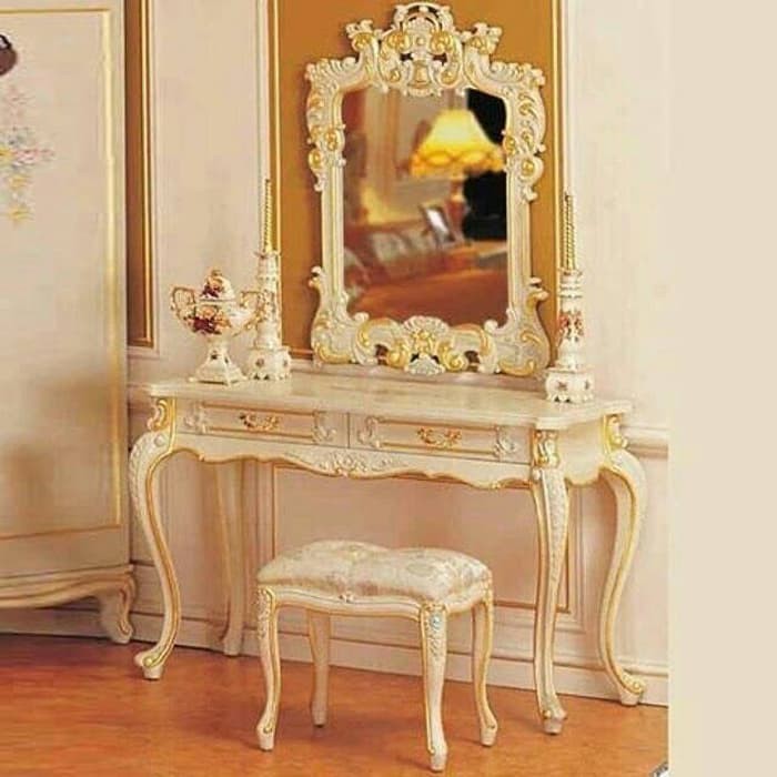 Meja rias ukir mewah jati jepara