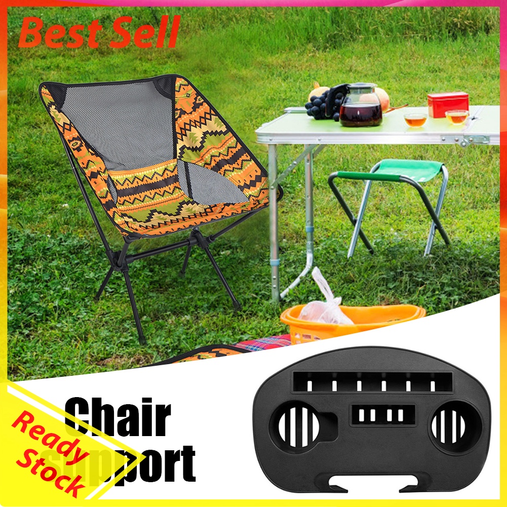 Folding Reclining Chairs Cup Holder Portable Recliner Side Beverage Tray