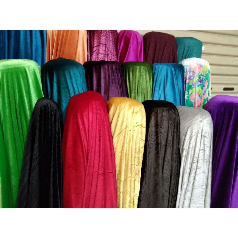 COD.Kain Beludru Polos/Beludru streach/Minimal 1 mtr