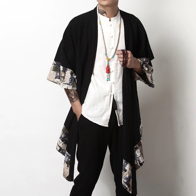 BAZAR Japanese streetwear clothing Japanese kimono men jacket harajuku yukata men bomber jacket
