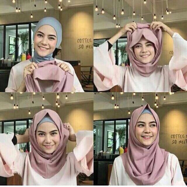 Alny Hijab - Jilbab Instan Siria Series 1Slup Crepe High Quality Antem tammia Rempel Depan Praktis kerja