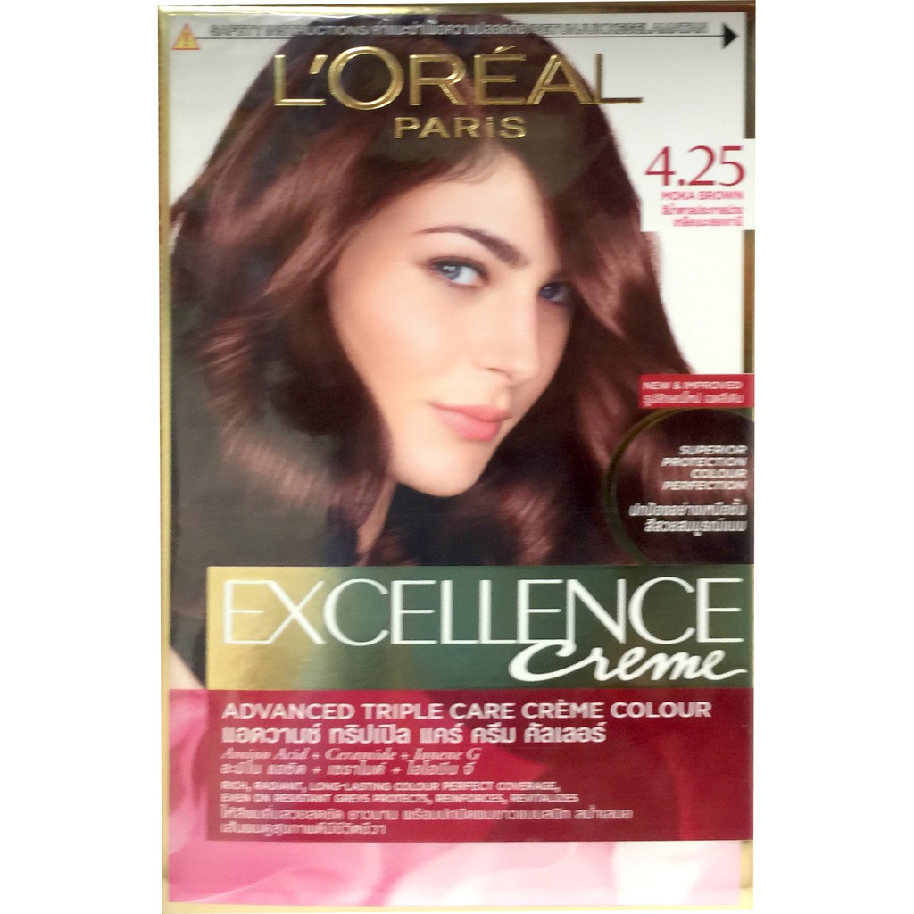 L'oreal Excellence Creme 4.25 Micmsa Brown Cat Pewarna rambut Loreal