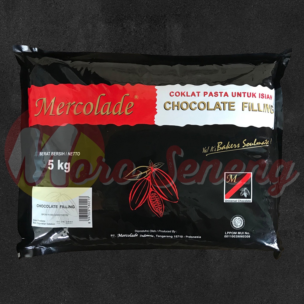 

Filling Coklat / Chocolate Filling / Isian Pasta Coklat Mercolade 5 kg