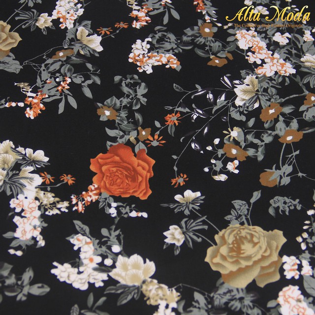 

Alta Moda Katun Stretch Hitam Motif Floral (1M)