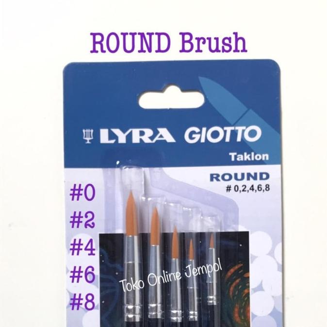 

Round Brush Isi 5 Kuas Bulat Set Lyra Giotto 569800 Taklon Atk0955Ly