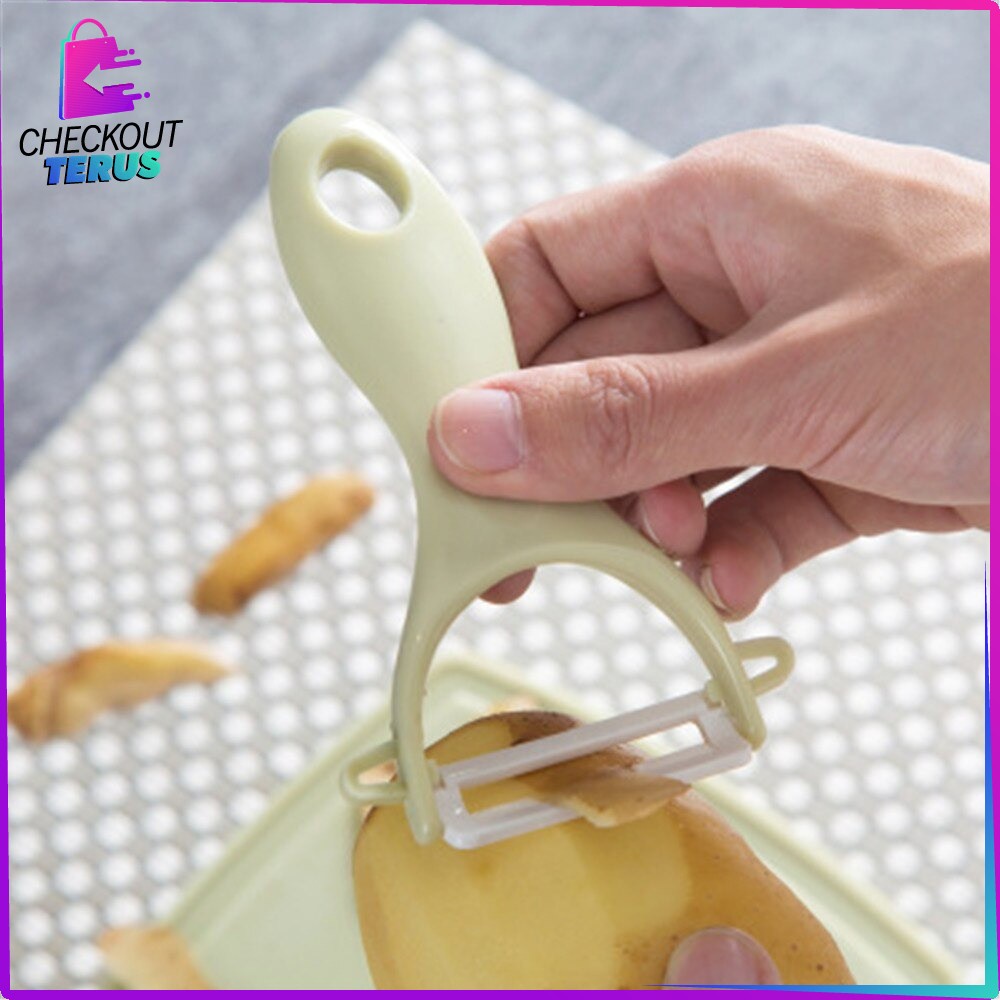 CT C442 Talenan Pisau Pengupas Buah Dan Sayur Pisau Set Keramik 3 in 1 Serbaguna Knife Peeler Fruit Chopping