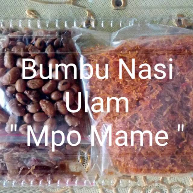 

Bumbu Nasi Ulam/serundeng pedes manis