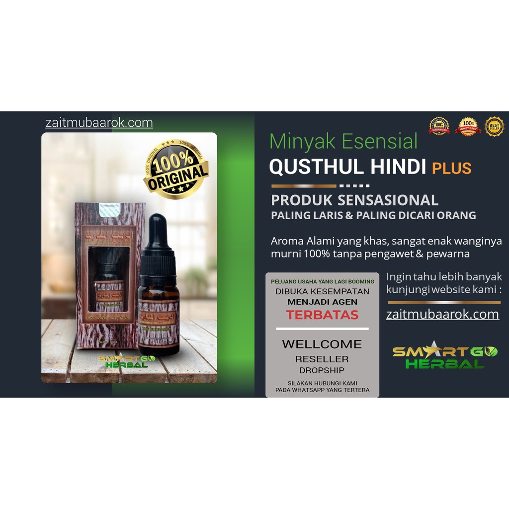 Jual Minyak Esensial Qusthul Hindi Plus Zait Mubaarok Indonesia Shopee Indonesia