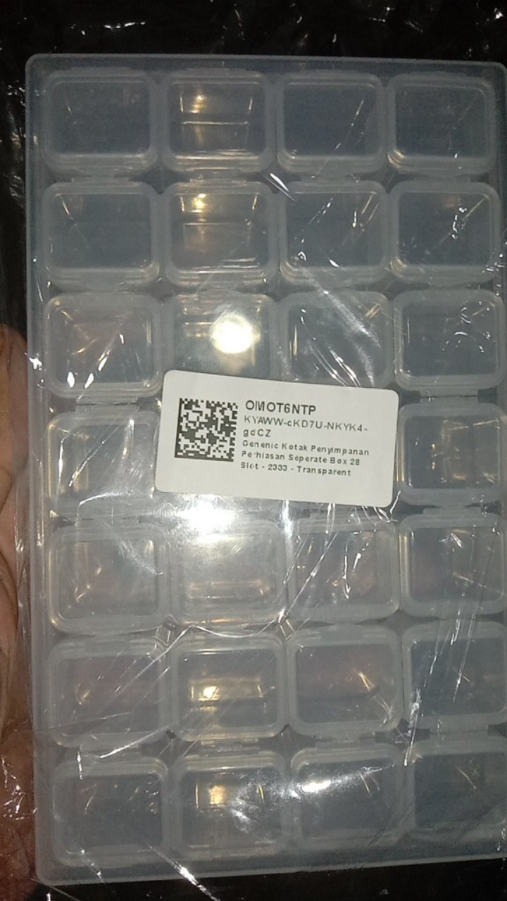 [best Quality] Kotak Penyimpanan Perhiasan Genenic Seperate Box 28 Slot