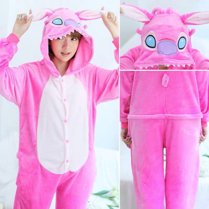 ONESIE KOSTUM KIGURUMI BAJU PIYAMA STITCH DEWASA