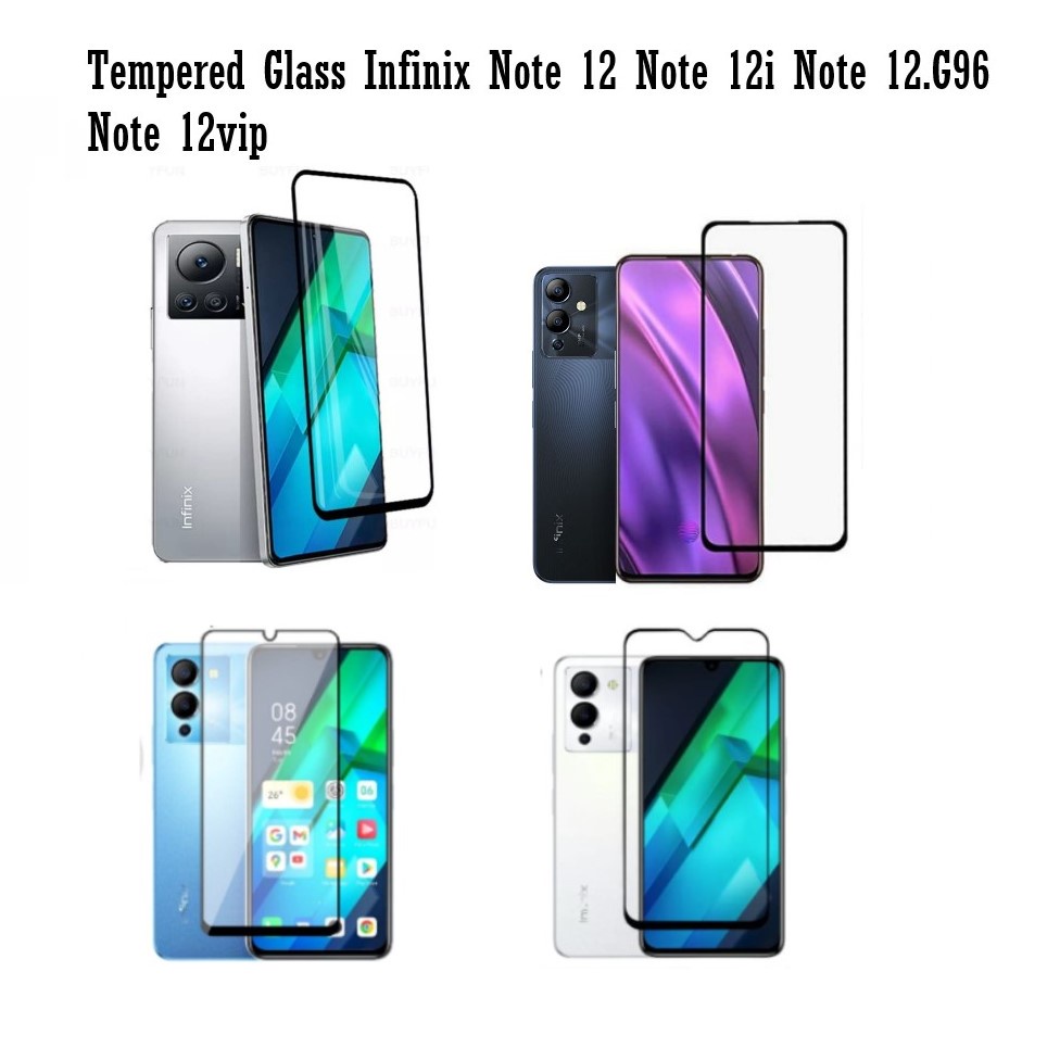 Tempered Glas Full Layar Infinix Note12 Infinix Note12i Infinix Note12 G96 Infinix Note 12 Vip Sceen