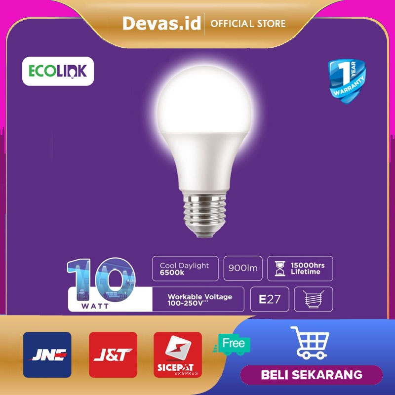 Ecolink Lampu LED 10W Ecolink Bohlam Bulb 10 Watt