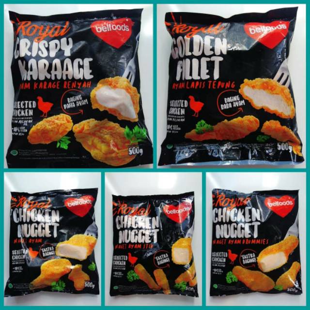 

Belfoods Royal ( Nugget Drumies,Nugget Stick,Golden Fillet,Golden Karage )