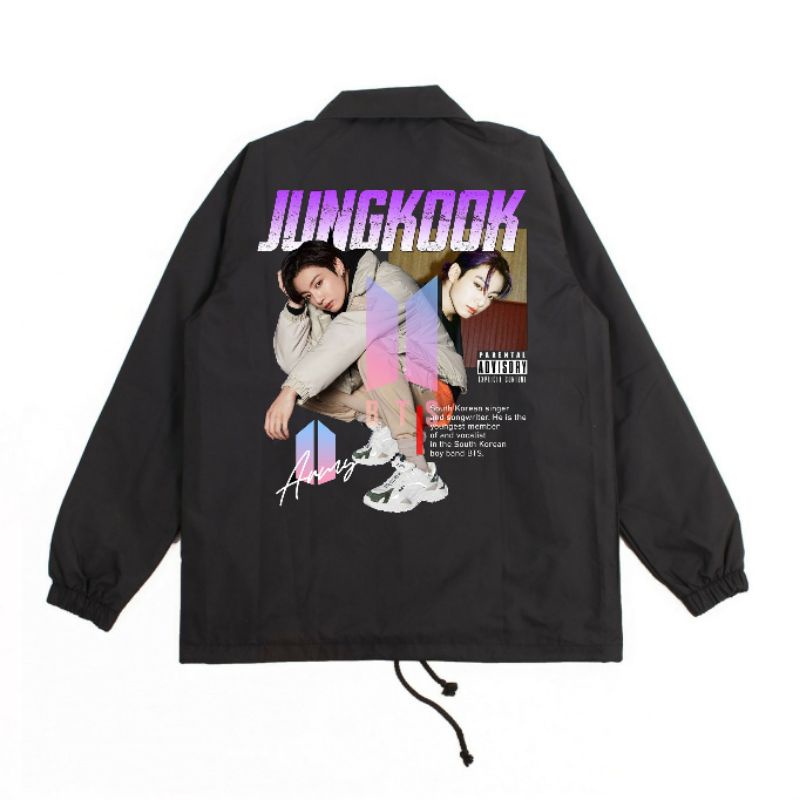 JAKET COACH BTS JUNGKOOK