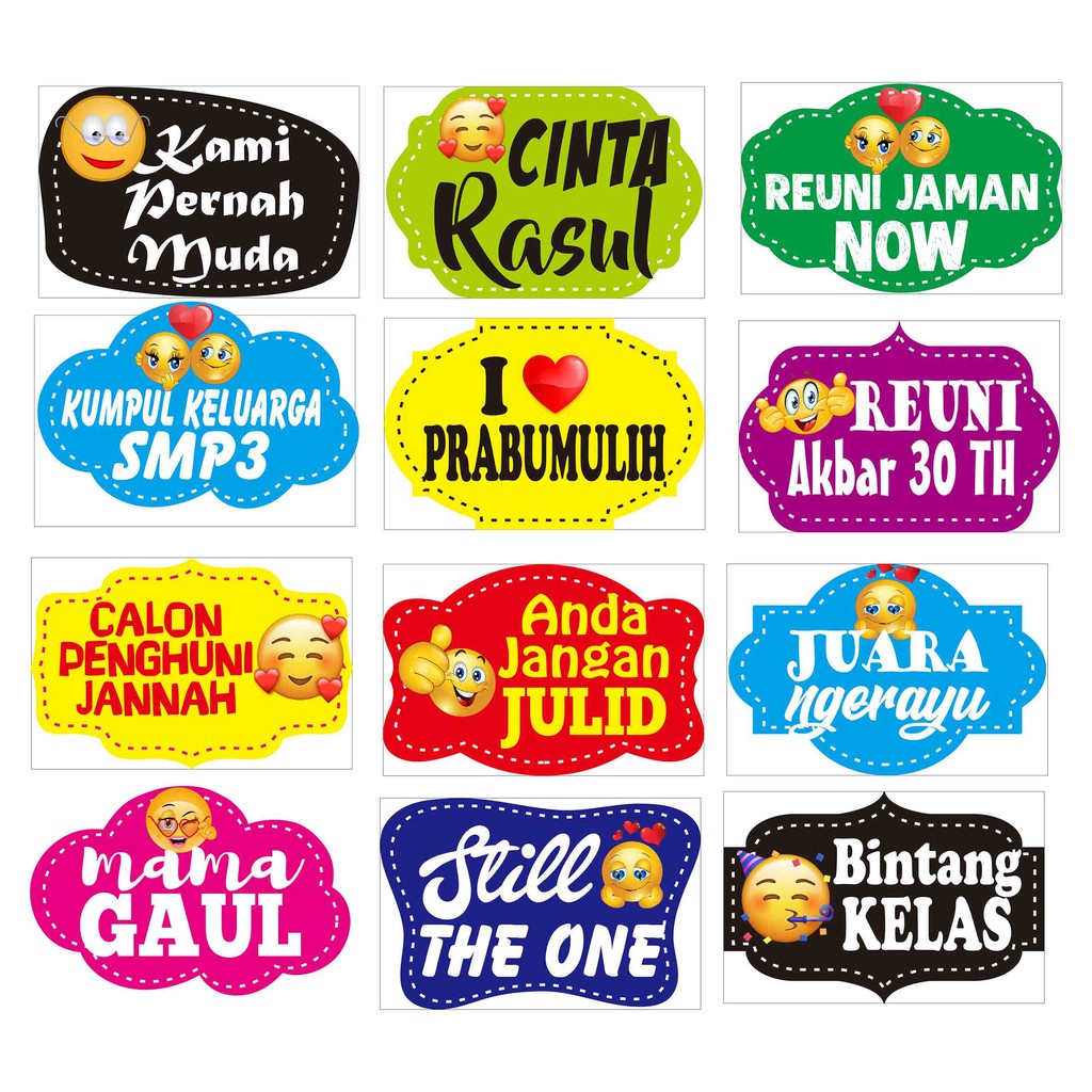 Photobooth / Photo Props Custom Tulisan // photo booth