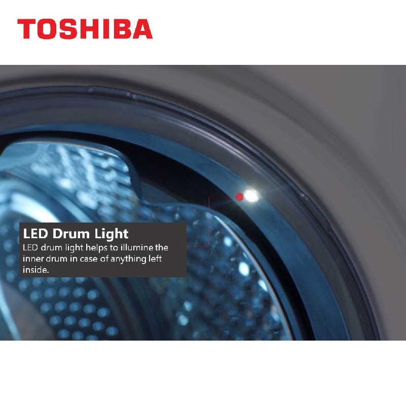 TOSHIBA Mesin Cuci Front Loading 9.5kg Model TW-BH95M4N (T03)