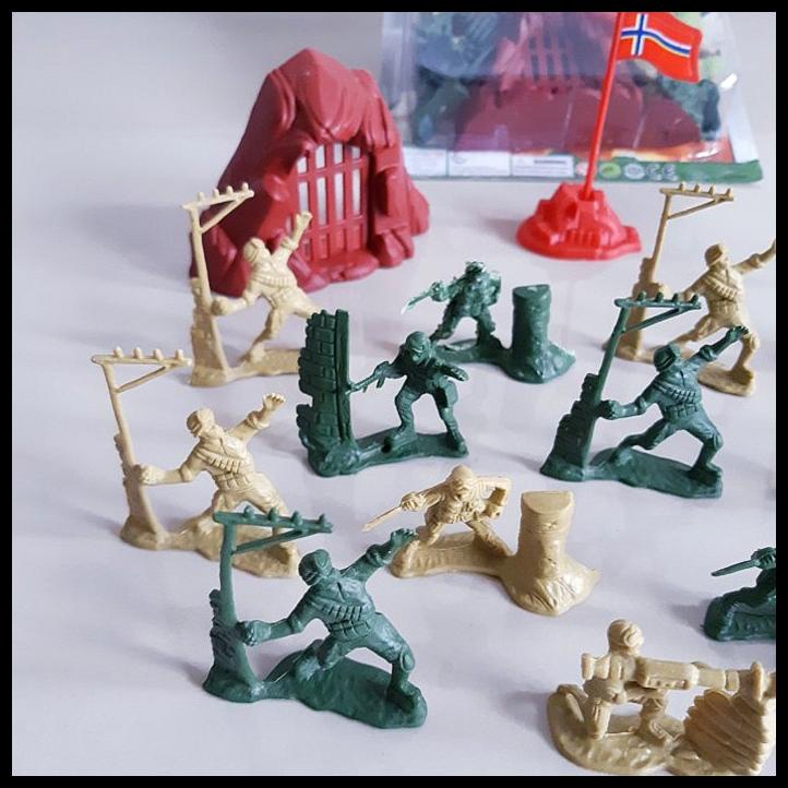 Paket Mainan Set Figure Tentara Miniatur Army Militer Perang Anak