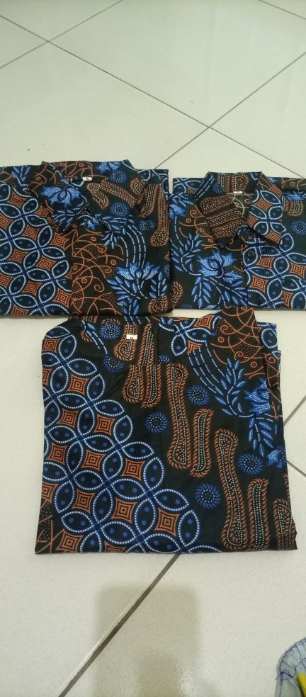 Batik Couple Keluarga Sania Ruffle Ori Ndoro Jowi Dnt Mataram