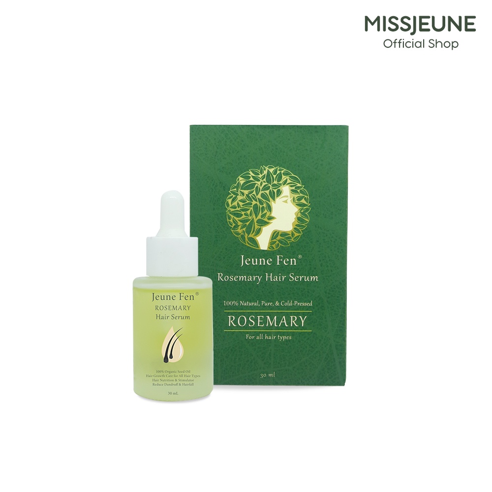 BPOM JEUNE FEN Rosemary Hair Grow Growth Care Serum 100% Natural Oil Penumbuh Rambut 30ml